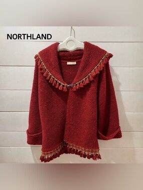 NORTHLAND Blend of wool & alpaca ONE SIZE cardigan